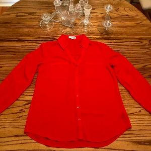 Express Portofino red blouse worn once